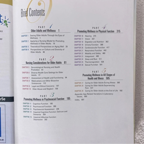 Wolters Kluwer Nursing For Wellness In Older Adults Fifth Edition Text Book - Picture 8 of 8